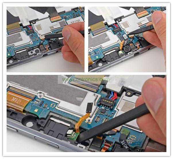 拆前置、后置攝像頭及閃光燈