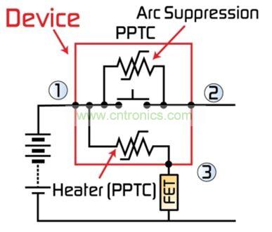 圖2:最新代MHP-SA器件整合了一個第三端子,用于外部激活