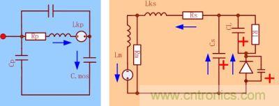 當(dāng)DS端電壓上升,次級的電壓達(dá)到輸出電壓