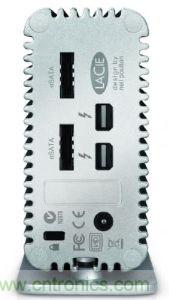 圖2：Thunderbolt周邊可利用多線串接方式，在單一傳輸線纜同時傳送影像與數碼資料