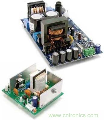 圖2:傳統LLC變壓器和新款電源在尺寸上的對比