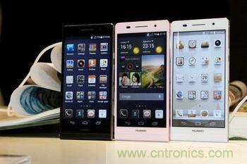圖:華為最新發布的P6手機