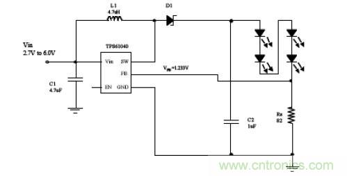 圖4:配置為電流源的升壓轉換器