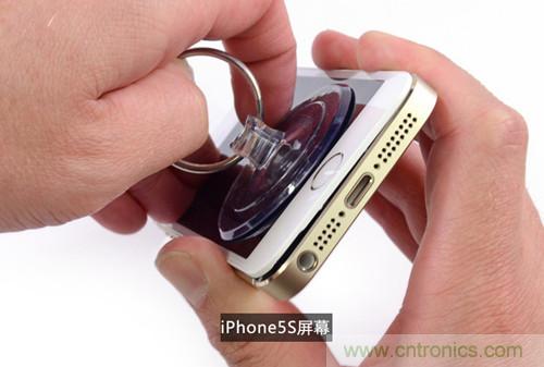 土豪金iPhone 5S拆解：內(nèi)部結(jié)構(gòu)升級(jí)，維修難度增加