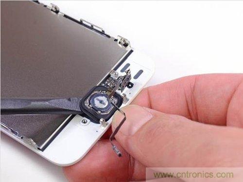 土豪金iPhone 5S拆解：內(nèi)部結(jié)構(gòu)升級(jí)，維修難度增加
