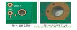螺絲孔金屬化,焊盤設計不合理