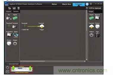 在圖形化軟件中生成一個能量限制設置,并加載到安捷倫APS 電源