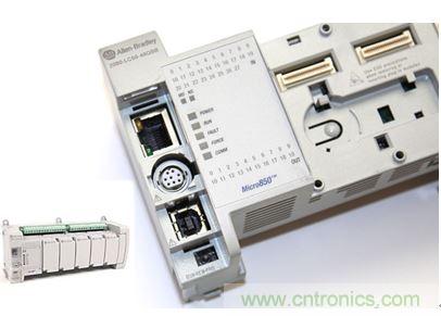 圖1：Allen-Bradley Micro850可編程邏輯控制器(PLC)的價(jià)格約為500美元，是高度堅(jiān)固、可配置、隔離性和易用性方面的標(biāo)桿，盡管有PC/嵌入式計(jì)算設(shè)備的競(jìng)爭(zhēng)，仍在工廠自動(dòng)化領(lǐng)域中保持著強(qiáng)勢(shì)地位。