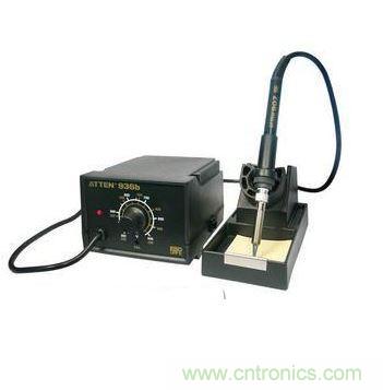 【導讀】電烙鐵作為電子工程師最常用的焊接工具,用好電烙鐵將會為我們的工作節(jié)省不少的時間。本文將通過準備工作、焊前處理、焊接技術對電烙鐵的使用進行詳細說明,當然還有非常關鍵的焊接技巧。 一、準備工作 1.新烙鐵使用前,應用細砂紙將烙鐵頭打光亮,通電燒熱,蘸上松香后用烙鐵頭刃面接觸焊錫絲,使烙鐵頭上均勻地鍍上一層錫。這樣做,可以便于焊接和防止烙鐵頭表面氧化。舊的烙鐵頭如嚴重氧化而發(fā)黑,可用鋼挫挫去表層氧化物,使其露出金屬光澤后,重新鍍錫,才能使用。 1 電烙鐵要用220V交流電源,使用時要特別注意安全。應認真做到以下幾點: 電烙鐵插頭最好使用三極插頭。要使外殼妥善接地。 使用前,應認真檢查電源插頭、電源線有無損壞。并檢查烙鐵頭是否松動。 電烙鐵使用中,不能用力敲擊。要防止跌落。烙鐵頭上焊錫過多時,可用布擦掉。不可亂甩,以防燙傷他人。 焊接過程中,烙鐵不能到處亂放。不焊時,應放在烙鐵架上。注意電源線不可搭在烙鐵頭上,以防燙壞絕緣層而發(fā)生事故。 使用結束后,應及時切斷電源,拔下電源插頭。冷卻后,再將電烙鐵收回工具箱。 2、焊錫和助焊劑 焊接時,還需要焊錫和助焊劑。 (1)焊錫:焊接電子元件,一般采用有松香芯的焊錫絲。這種焊錫絲,熔點較低,而且內(nèi)含松香助焊劑,使用極為方便。 (2)助焊劑:常用的助焊劑是松香或松香水(將松香溶于酒精中)。使用助焊劑,可以幫助清除金屬表面的氧化物,利于焊接,又可保護烙鐵頭。焊接較大元件或導線時,也可采用焊錫膏。但它有一定腐蝕性,焊接后應及時清除殘留物。 3、輔助工具 為了方便焊接操作常采用尖嘴鉗、偏口鉗、鑷子和小刀等做為輔助工具。應學會正確使用這些工具。 尖嘴鉗 偏口鉗 鑷子 小刀 二、焊前處理 焊接前,應對元件引腳或電路板的焊接部位進行焊前處理。 1、清除焊接部位的氧化層 可用斷鋸條制成小刀。刮去金屬引線表面的氧化層,使引腳露出金屬光澤。 印刷電路板可用細紗紙將銅箔打光后,涂上一層松香酒精溶液。 2、元件鍍錫 在刮凈的引線上鍍錫。可將引線蘸一下松香酒精溶液后,將帶錫的熱烙鐵頭壓在引線上,并轉動引線。即可使引線均勻地鍍上一層很薄的錫層。導線焊接前,應將絕緣外皮剝?nèi)ィ俳?jīng)過上面兩項處理,才能正式焊接。若是多股金屬絲的導線,打光后應先擰在一起,然后再鍍錫。 刮去氧化層 均勻鍍上一層錫 三、焊接技術 做好焊前處理之后,就可正式進行焊接。 1、焊接方法。 焊接 檢查 剪短 (1)右手持電烙鐵。左手用尖嘴鉗或鑷子夾持元件或導線。焊接前,電烙鐵要充分預熱。烙鐵頭刃面上要吃錫,即帶上一定量焊錫。 (2)將烙鐵頭刃面緊貼在焊點處。電烙鐵與水平面大約成60℃角。以便于熔化的錫從烙鐵頭上流到焊點上。烙鐵頭在焊點處停留的時間控制在2~3秒鐘。 (3)抬開烙鐵頭。左手仍持元件不動。待焊點處的錫冷卻凝固后,才可松開左手。 (4)用鑷子轉動引線,確認不松動,然后可用偏口鉗剪去多余的引線。 2、焊接質(zhì)量 焊接時,要保證每個焊點焊接牢固、接觸良好。要保證焊接質(zhì)量。 良好的焊點應是錫點光亮,圓滑而無毛刺,錫量適中。錫和被焊物融合牢固。不應有虛焊和假焊。 虛焊是焊點處只有少量錫焊住,造成接觸不良,時通時斷。假焊是指表面上好像焊住了,但實際上并沒有焊上,有時用手一拔,引線就可以從焊點中拔出。這兩種情況將給電子制作的調(diào)試和檢修帶來極大的困難。只有經(jīng)過大量的、認真的焊接實踐,才能避免這兩種情況。 焊接電路板時,一定要控制好時間。太長,電路板將被燒焦,或造成銅箔脫落。從電路板上拆卸元件時,可將電烙鐵頭貼在焊點上,待焊點上的錫熔化后,將元件拔出。 焊接時候助焊劑(松香和焊油)是關鍵,新鮮的松香和無腐蝕性的焊油可以幫助你很好的完成焊接,而且可以讓表面光潔漂亮,使用的時候可以多用點助焊劑 焊接技巧也是關鍵 在維修制作過程中,焊接工作是必不可少的。它不但要求將元件固定在電路板上,而且要求焊點必須牢固、圓滑,所以焊接技術的好壞直接影響到電子制作的成功與否,因此焊接技術是每一個電子制作愛好者必須掌握的基本功,現(xiàn)在將焊接的要點介紹一下: 1. 電烙鐵的選擇 電烙鐵的功率應由焊接點的大小決定,焊點的面積大,焊點的散熱速度也快,所以選用的電烙鐵功率也應該大些。一般電烙鐵的功率有20W 25W 30W 35W 50W 等等。選用30W左右的功率比較合適。 電烙鐵經(jīng)過長時間使用后,烙鐵頭部會生成一層氧化物,這時它就不容易吃錫,這時可以用銼刀銼掉氧化層,將烙鐵通電后等烙鐵頭部微熱時插入松香,涂上焊錫即可繼續(xù)使用,新買來的電烙鐵也必須先上錫然后才能使用。 2. 焊錫和助焊劑 選用低熔點的焊錫絲和沒有腐蝕性的助焊劑,比如松香,不宜采用工業(yè)焊錫和有腐蝕性的酸性焊油,最好采用含有松香的焊錫絲,使用起來非常方便。 3. 焊接方法 元件必須清潔和鍍錫,電子元件在保存中,由于空氣氧化的作用,元件引腳上附有一層氧化膜,同時還有其它污垢,焊接前可用小刀刮掉氧化膜,并且立即涂上一層焊錫(俗稱搪錫),然后再進行焊接。經(jīng)過上述處理后元件容易焊牢,不容易出現(xiàn)虛焊現(xiàn)象。 焊接的溫度和焊接的時間 焊接時應使電烙鐵的溫度高于焊錫的溫度,但也不能太高,以烙鐵頭接觸松香剛剛冒煙為好。焊接時間太短,焊點的溫度過低,焊點融化不充分,焊點粗糙容易造成虛焊,反之焊接時間過長,焊錫容易流淌,并且容易使元件過熱損壞元件。 焊接點的上錫數(shù)量 焊接點上的焊錫數(shù)量不能太少,太少了焊接不牢,機械強度也太差。而太多容易造成外觀一大堆而內(nèi)部未接通。焊錫應該剛好將焊接點上的元件引腳全部浸沒,輪廓隱約可見為好。 注意烙鐵和焊接點的位置 初學者在焊接時,一般將電烙鐵在焊接處來回移動或者用力擠壓,這種方法是錯誤的。正確的方法是用電烙鐵的搪錫面去接觸焊接點,這樣傳熱面積大,焊接速度快。 4.焊接后的檢查 焊接結束后必須檢查有無漏焊、虛焊以及由于焊錫流淌造成的元件短路。虛焊較難發(fā)現(xiàn),可用鑷子夾住元件引腳輕輕拉動,如發(fā)現(xiàn)搖動應立即補焊 電烙鐵的基本使用方法之二: 電烙鐵是電子焊接中最常用的工具,作用是將電能轉換成熱能對焊接點部位進行加熱焊接,其是否成功很大一部分是看對它的操控怎么樣了,因此某種角度上來說電烙鐵的使用依靠的是一種手法感覺。 一般來說,電烙鐵的功率越大,熱量越大,烙鐵頭的溫度也就越高。一般的晶體管、集成電路電子元器件焊接選用20W的內(nèi)熱式電烙鐵足夠了,功率過大容易燒壞元件,因為二極管、三極管結點溫度超過 200℃就會燒壞。但以搭棚焊為主的膽機制作中,電烙鐵功率要大些,可在35W-45W中選擇,甚至可以更大。 值得注意的是,線路焊接時,時間不能太長也不能太短,時間過長也容易損壞,而時間太短焊錫則不能充分融化,造成焊點不光滑不牢固,還可能產(chǎn)生虛焊,一般來說最恰當?shù)臅r間必須在1.5s~4s內(nèi)完成。 焊錫是一種易熔金屬,最常用的一般是焊錫絲。焊錫的作用是使元件引腳與印刷電路板的連接點連接在一起,焊錫的選擇對焊接質(zhì)量有很大的影響。現(xiàn)在最常用的一般是含松香焊錫絲,但細分起來也頗有講究,其中真正不摻水份的含銀焊錫絲當然是上等品了。 另外值得一提的是吸錫器,其對于新手來說十分實用,初次使用電烙鐵總是容易將焊錫弄得到處都是,吸錫器則可以幫你把電路板上多余的焊錫處理掉。另外,吸錫器在拆除多腳集成電路器件時十分奏效有用,它能將焊點全部吸掉,而對于能熟練使用烙鐵的人來說就完全沒有必要了,用烙鐵完全可以代替其功能,將焊點熔掉就可以很容易的將元件取出。 焊接前,應對元件引腳或電路板的焊接部位進行焊前處理。 清除焊接部位的氧化層----可用斷鋸條制成小刀,刮去金屬引線表面的氧化層,使引腳露出金屬光澤。印刷電路板可用細紗紙將銅箔打光后,涂上一層松香酒精溶液。 元件鍍錫----在刮凈的引線上鍍錫。可將引線蘸一下松香酒精溶液后,將帶錫的熱烙鐵頭壓在引線上,并轉動引線。即可使引線均勻地鍍上一層很薄的錫層。導線焊接前,應將絕緣外皮剝?nèi)ィ俳?jīng)過上面兩項處理,才能正式焊接。若是多股金屬絲的導線,打光后應先擰在一起,然后再鍍錫。 做好焊前處理之后,就可正式進行焊接∶ (1)右手持電烙鐵。左手用尖嘴鉗或鑷子夾持元件或導線。焊接前,電烙鐵要充分預熱。烙鐵頭刃面上要吃錫,即帶上一定量焊錫。 (2)將烙鐵頭刃面緊貼在焊點處。電烙鐵與水平面大約成60℃角。以便于熔化的錫從烙鐵頭上流到焊點上。烙鐵頭在焊點處停留的時間控制在2~3秒鐘。 (3)抬開烙鐵頭。左手仍持元件不動。待焊點處的錫冷卻凝固后,才可松開左手。 (4)用鑷子轉動引線,確認不松動,然后可用偏口鉗剪去多余的引線。 焊接質(zhì)量-----焊接時,要保證每個焊點焊接牢固、接觸良好。要保證焊接質(zhì)量,其典型特征是錫點光亮,圓滑而無毛刺,錫量適中。錫和被焊物融合牢固,不應有虛焊和假焊。 虛焊是焊點處只有少量錫焊住,造成接觸不良,時通時斷。假焊是指表面上好像焊住了,但實際上并沒有焊上,有時用手一拔,引線就可以從焊點中拔出。 焊接電路板時,一定要控制好時間。太長,電路板將被燒焦,或造成銅箔脫落。從電路板上拆卸元件時,可將電烙鐵頭貼在焊點上,待焊點上的錫熔化后,將元件拔出。 如何拆換元件------其實拆換元件再簡單不過了,用吸焊器很容易就能完成,將元件管腳上的焊錫全部吸掉,這里告訴大家一個小訣竅,現(xiàn)在的電路板大多做工精細,焊錫使用很少,很難熔掉,那么我們可以加點焊錫在管腳上再去利用吸焊器就容易多了。 另一個方法就是前面提到的,直接使用電烙鐵熔掉焊錫,但這樣就存在不小的危險性,既要小心焊點沒完全被熔掉,又怕接觸的太久燒壞元件。常用的方法是在加溫的時候就用鑷子夾住元件外拉,當溫度達到時,元件就會被拉出,但切記不要太用力了,否則管腳斷在焊錫中就麻煩了。 當然,為保險起見,兩種方法結合起來使用是再好不過了,因為有時由于元件插孔太小,吸焊很難被吸干凈,此時撤走吸焊器就會粘住,故可以用電烙鐵加熱取掉。 焊接其實并沒那么可怕,或許對新手來說,初試比較難以掌握,然而練得多也就自然熟練了。總之,對于喜愛動手的發(fā)燒友來說,只要你多多實踐那么掌握其中的竅門是早晚的事。