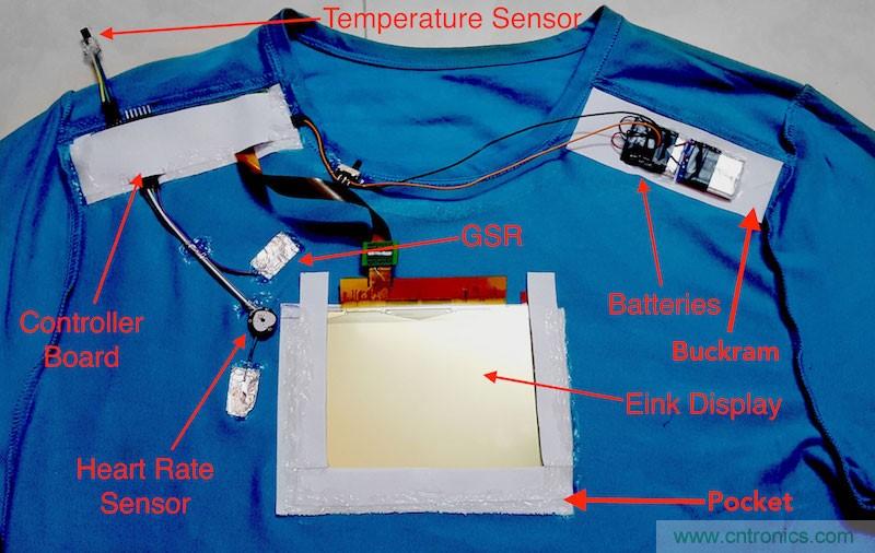 如何DIY一款能監控個人情緒的電子T恤?