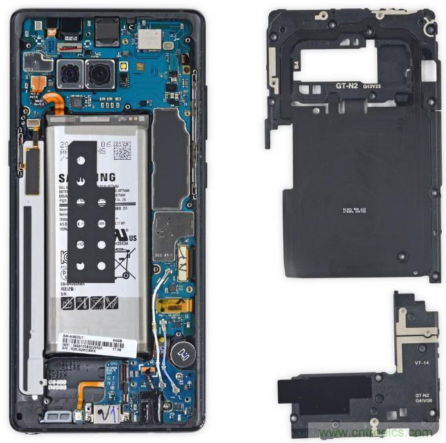 三星Note 8拆解,模塊化+分離式設計成趨勢?