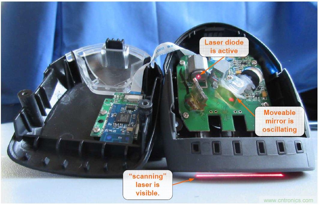 拆解45美元的藍牙無線條碼掃描槍,發(fā)現(xiàn)里面鏡中有鏡