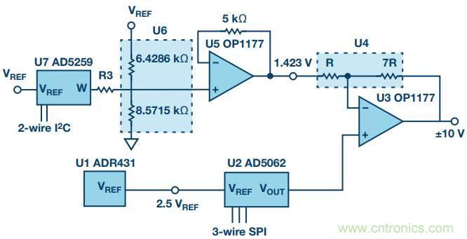 有了這組電路，輕松實現精密10V輸出