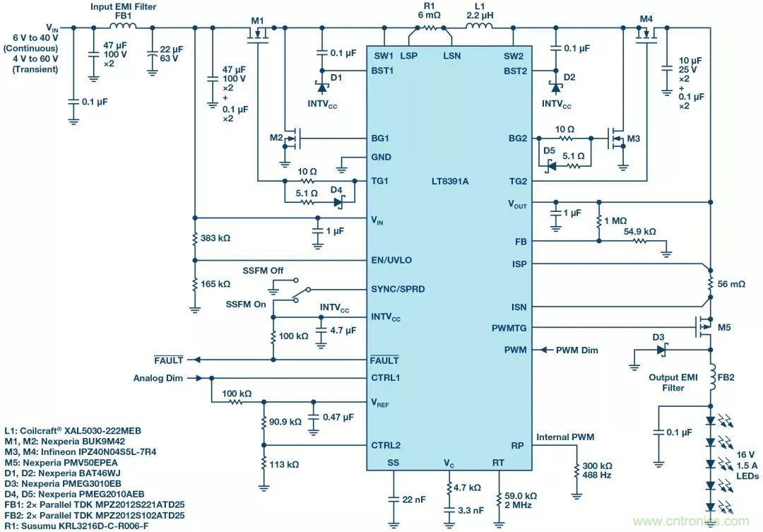 一顆芯驅動整個車前燈組,這個控制器是怎么做到滴?