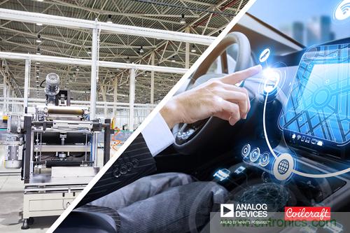 貿澤聯手Analog Devices與Coilcraft推出降噪解決方案，有效抑制汽車和工業應用中的EMI干擾
