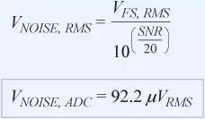 信號鏈中放大器噪聲對總噪聲有多少貢獻？