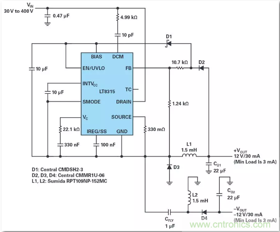 這是真的嗎？采用單IC也能構建緊湊、高效的雙極性穩壓器？