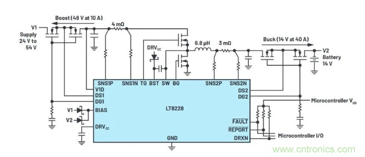 簡化雙電池電源系統，48 V/12 V汽車應用指日可待