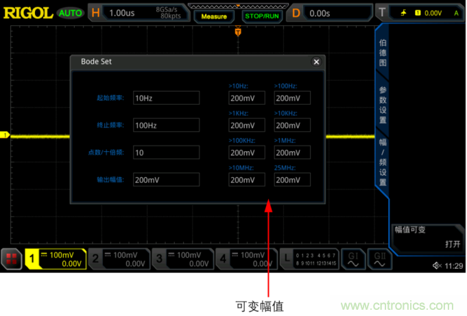 RIGOL教你3分鐘玩轉示波器的伯德圖功能 RIGOL教你3分鐘玩轉示波器的伯德圖功能