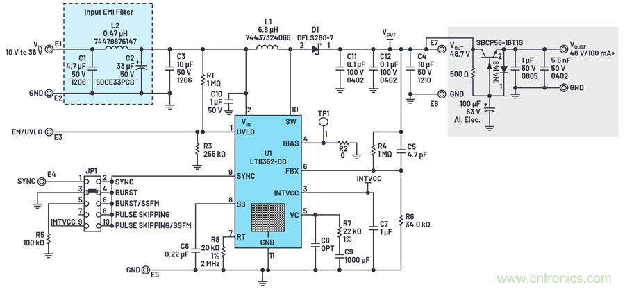 讓我們做一個超低噪聲、48 V、幻像麥克風(fēng)電源怎么樣?