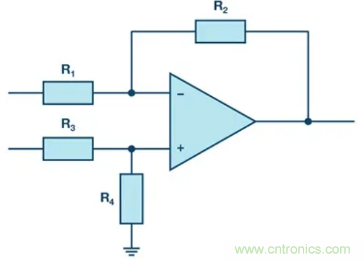 提高差分放大器的共模抑制比,電阻的選擇很關鍵
