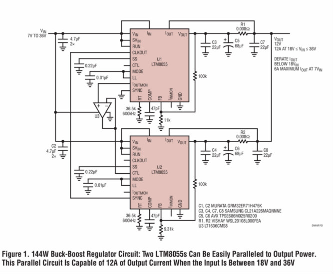 助你輕松并聯增加輸出功率,這款μModule穩壓器你愛了沒?