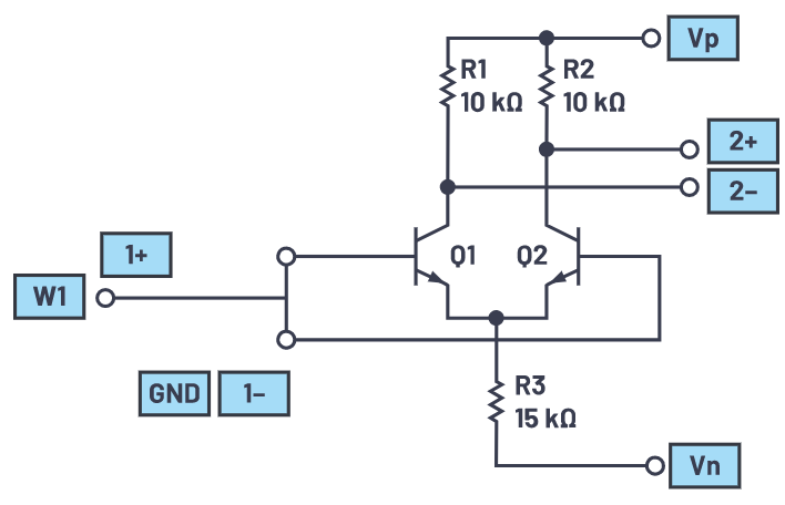 ADALM2000實驗:BJT差分對