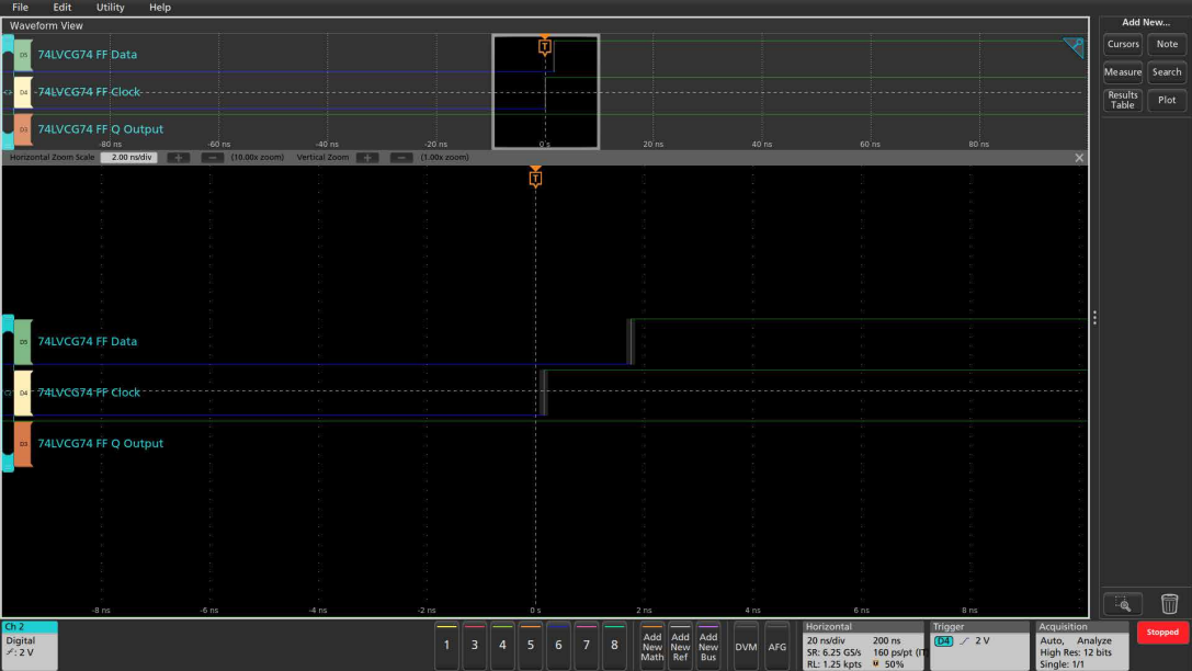用混合信號示波器識別建立和保持時間違規 用混合信號示波器識別建立和保持時間違規