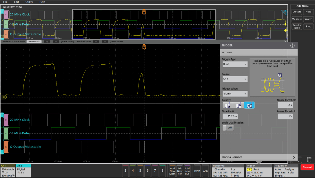 用混合信號示波器識別建立和保持時間違規 用混合信號示波器識別建立和保持時間違規