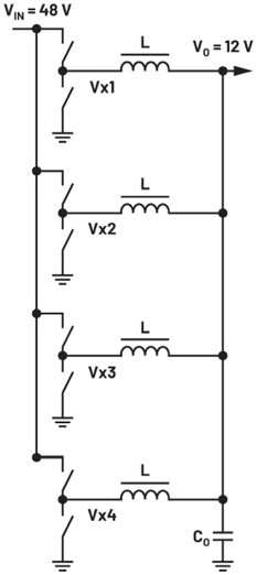 大幅提高48 V至12 V調節第一級的效率
