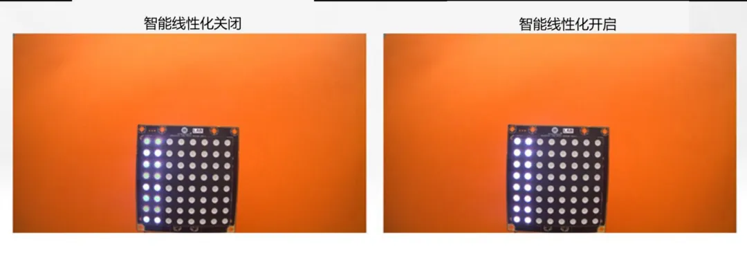 圖像傳感器廣泛用于安防監控、隨身記錄儀、可視門鈴和機器人等應用，必須能夠在各種惡劣成像條件下穩定工作，以支持圖像視覺和機器視覺等功能。高動態范圍場景、運動物體或 LED 閃爍等惡劣成像條件，會導致攝像頭難以準確捕捉畫面。  什么是 HDR，為什么需要 HDR？  圖像傳感器的動態范圍用于描述傳感器在較暗和較亮區域中捕獲圖像細節的能力。只有動態范圍較高的圖像才能讓人同時看到亮區和暗區的細節。人眼的動態范圍可以達到 100 dB 以上，但單次曝光的攝像頭很難達到這一水平。  為了擴展動態范圍，常用的方法是拍攝多張曝光時間不同的低動態范圍圖像，然后將它們合并在一起以獲得高動態范圍圖像。長曝光圖像可捕捉圖像中的暗區，而短曝光圖像可捕捉亮區，因此在合并后的圖像中，我們將能夠看到分別利用長曝光信號和短曝光信號形成的暗區和亮區。  線性化與相關的挑戰  合并各張圖像的過程稱為線性化。多張圖像的線性化需占用大量內存，此外為實現高幀率，還需具備強大的處理能力作為支撐。  完成線性化后，在查看已合并的高動態范圍圖像時，還可能會遇到特定的圖像質量問題。在惡劣的成像條件下，這些圖像質量問題或偽影會變得更加明顯。  例如，以下成像條件會導致偽影問題更加明顯：  場景中有運動物體  場景中有 LED 燈閃爍  空間內鄰近區域使用來自多張圖像的數據  安森美 (onsemi)的白皮書《利用低帶寬高動態范圍 (eHDR) 技術提高物體識別精度》說明了 eHDR 相對于 LI?HDR 在帶寬和節省能耗方面的優勢。該白皮書重點介紹了由安森美的 AR0822 圖像傳感器提供支持的線性化模式，其中的嵌入式高動態范圍 (eHDR) 技術無需依賴于主機 ISP/SoC，便能在傳感器上創建 HDR 圖像。AR0822 圖像傳感器的 eHDR 技術能夠有效應對通過線性化將多張圖像合成 HDR 圖像時所遇到的重大難題，尤其是能夠解決因惡劣照明條件而產生的種種問題。  智能線性化改善轉換信噪比  一般的線性化過程會先使用長曝光信號，直至長曝光飽和（12 位 ADC 為 4095LSB），然后利用短曝光信號計算 HDR 圖像中所需的線性化信號。在 HDR 圖像中，由于短曝光信號的信噪比遠低于長曝光信號，因此從長曝光信號轉換到短曝光信號時會導致出現較明顯的偽影現象。當 ISP 對該圖像進行后處理時，偽影可能會進一步放大。  為了有效管理從長曝光到短曝光的轉換過程，智能線性化會對長曝光和短曝光信號進行加權組合，從而計算出一個信號。其中，長曝光和短曝光依據各自的信號水平被賦予不同的權重。通過這種智能線性化處理，當從長曝光切換到短曝光時，信號會平滑傳輸。  圖 1 顯示了由頂部散射光照亮的相同場景，當我們由上至下觀察這個灰色場景，會發現信號水平下降，圖像也從短曝光轉換到長曝光。圖 1 的左側圖像未啟用智能線性化功能?？梢钥吹郊t色箭頭處存在較明顯的偽影現象，這正是因不同曝光水平而造成的轉換偽影。  圖 1 的右側圖像開啟了智能線性化功能，可以看到偽影現象顯著緩解，能給人以更舒適的觀感，而且也降低了被機器視覺算法誤認為是邊緣的風險。由此可見，AR0822 的智能線性化技術有助于實現不同曝光水平下信噪比的平滑過渡，避免信噪比突然變化。  圖 1.智能線性化技術能夠確保圖像在不同曝光水平下平滑過渡.png  圖 1.智能線性化技術能夠確保圖像在不同曝光水平下平滑過渡  智能線性化改善運動偽影成像  對運動場景進行多次曝光成像時，可能出現長曝光信號和經線性化的短曝光信號不等效的情況，這是由于場景中物體正在運動造成的，并有可能導致出現顏色偽影，即在運動發生的區域中存在色調變化。  減少長曝光時間在一定程度上有助于減小偽影的面積，但這種方法的可操作性不高，可能會造成大部分場景處于低光狀態，導致整個場景的整體圖像質量下降。  AR0822 傳感器的智能線性化功能可以有效緩解場景中的顏色偽影。該功能會首先檢測場景中的運動，即短曝光與長曝光在線性化信號水平上的差異。然后將根據檢測到的運動程度，使用長曝光和短曝光的組合信號水平來減輕場景中的運動偽影。  圖 2 為背景中有旋轉風扇的例子，對比了在智能線性化關閉和開啟兩種情況下的成像情況。智能線性化關閉時，風扇葉片頂部附近區域出現了顏色偽影，這是由長曝光與線性化短曝光的信號水平差異造成的。在右側圖像，智能線性化算法檢測到了這一情況并進行了校正。  圖 2.智能線性化 – 減少運動偽影.png  圖 2.智能線性化 – 減少運動偽影    圖 3 放大了圖 2 的部分細節。智能線性化關閉時，風扇葉片附近出現了黃色的運動偽影，而不是橙色。開啟智能線性化可以有效減輕這種顏色偽影。  圖 3.智能線性化技術能夠有效緩解運動偽影.png  圖 3.智能線性化技術能夠有效緩解運動偽影  智能線性化改善 LED 閃爍成像  在一般線性化過程中，場景中不停閃爍的 LED 燈可能會導致圖像傳感器的某個顏色通道通過長曝光成像，而另一個顏色通道通過短曝光成像，具體取決于每個顏色通道的信號水平。因此，當某個顏色通道正通過長曝光成像時，LED燈處于開啟狀態；而當另一個顏色通道進行短曝光成像時，LED燈已經關閉。后續合并不同曝光時間的圖像時，圖像的色調可能會因此而改變。在比較糟糕的情況下，圖像中會顯示 LED 為關閉狀態，而肉眼卻看到 LED 正亮著。  智能線性化可以通過檢測長曝光與短曝光的線性化信號的差異，來感測由 LED 閃爍引起的閃爍偽影。它能根據觀測到的線性化信號的差異程度，智能地組合長曝光和短曝光，從而有效減輕顏色偽影。短曝光成像常會導致閃爍的 LED 呈關閉狀態，而開啟智能線性化則可以避免這個問題，讓圖像更接近我們人眼觀察到的情況。  圖 4 對比了智能線性化關閉和開啟兩種情況下的 LED 閃爍圖像。智能線性化關閉時，場景中的一些 LED 燈會顯示顏色偽影，這是由長曝光與短曝光的信號水平差異造成的。在右側圖像，智能線性化算法檢測到了這一情況并進行了校正。  圖 4.智能線性化 ? 視頻快照.png  圖 4.智能線性化 ? 視頻快照    圖 5 放大了圖 4 中的 LED 燈局部細節。智能線性化關閉時，在視頻中會看到閃爍的偽影，或者在快照圖像中會看到紅色箭頭所標記的顏色偽影。開啟智能線性化可以有效減輕這些顏色偽影/閃爍偽影，如右側圖像所示。  圖 5.智能線性化技術能夠有效減少 LED 偽影.png  圖 5.智能線性化技術能夠有效減少 LED 偽影  智能線性化的集成優勢  隨著攝像頭分辨率的持續提升以及汽車或監控系統所連接的攝像頭數量不斷攀升，片外ISP/SoC的處理負擔日益加劇，進而使得算力和功耗問題愈發凸顯。將線性化算法轉移到傳感器有助于節省SoC的計算時間，同時提高傳輸幀率。憑借AR0822傳感器的智能線性化等先進算法，安森美可以有效減輕多重曝光HDR圖像產生的偽影，并且單個和多個傳感器可以輕松集成到ISP/SoC上。  文章來源：安森美