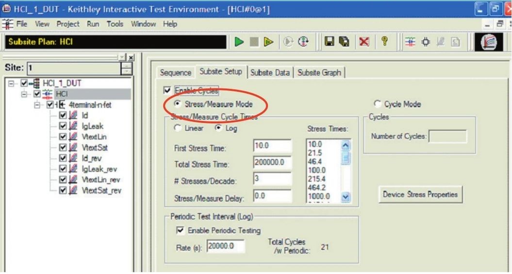 用4200A和矩陣開關(guān)搭建自動(dòng)智能的可靠性評估平臺